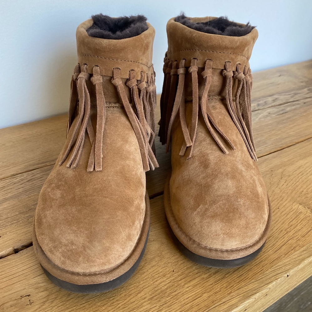 Ugg fringe booties size 7